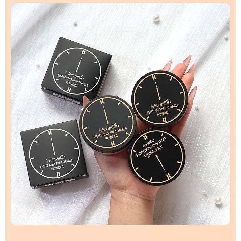 Phấn Phủ Dạng Bột Màu Lì Trong Suốt Không Thấm Nước Kiểm Soát Dầu Mersitin