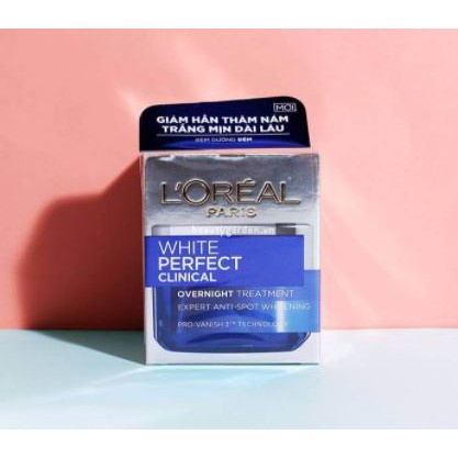 Kem Dưỡng Trắng, Đều Màu Da, Mờ Thâm Nám Chuyên Sâu Ngày Và Đêm L'Oreal White Perfect Cream