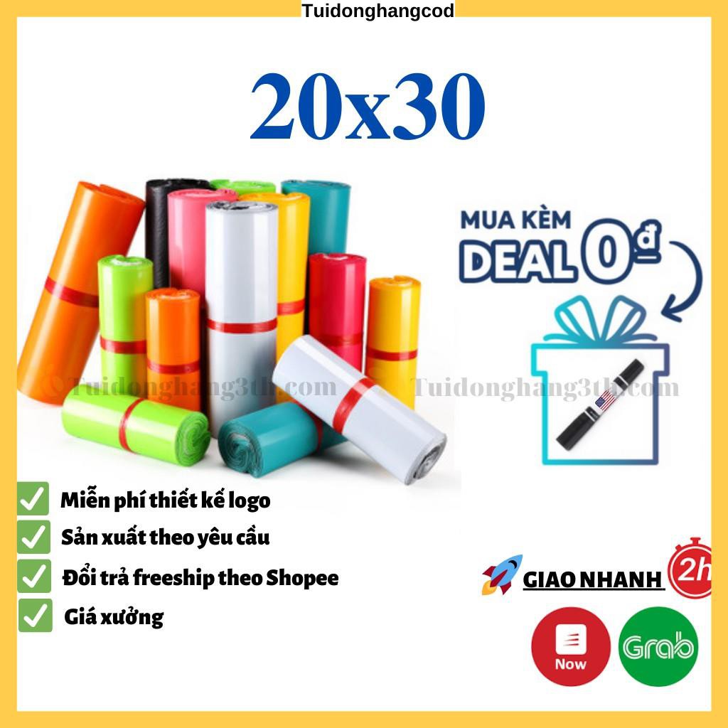 Túi đóng hàng niêm phong tự dính size 20x30, tuidonghangcod
