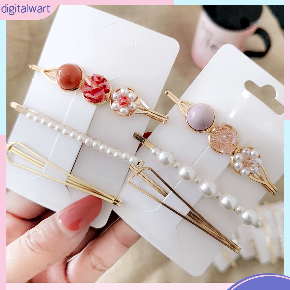 Bộ 3 kẹp tóc đính ngọc trai giả thời trang dành cho nữ