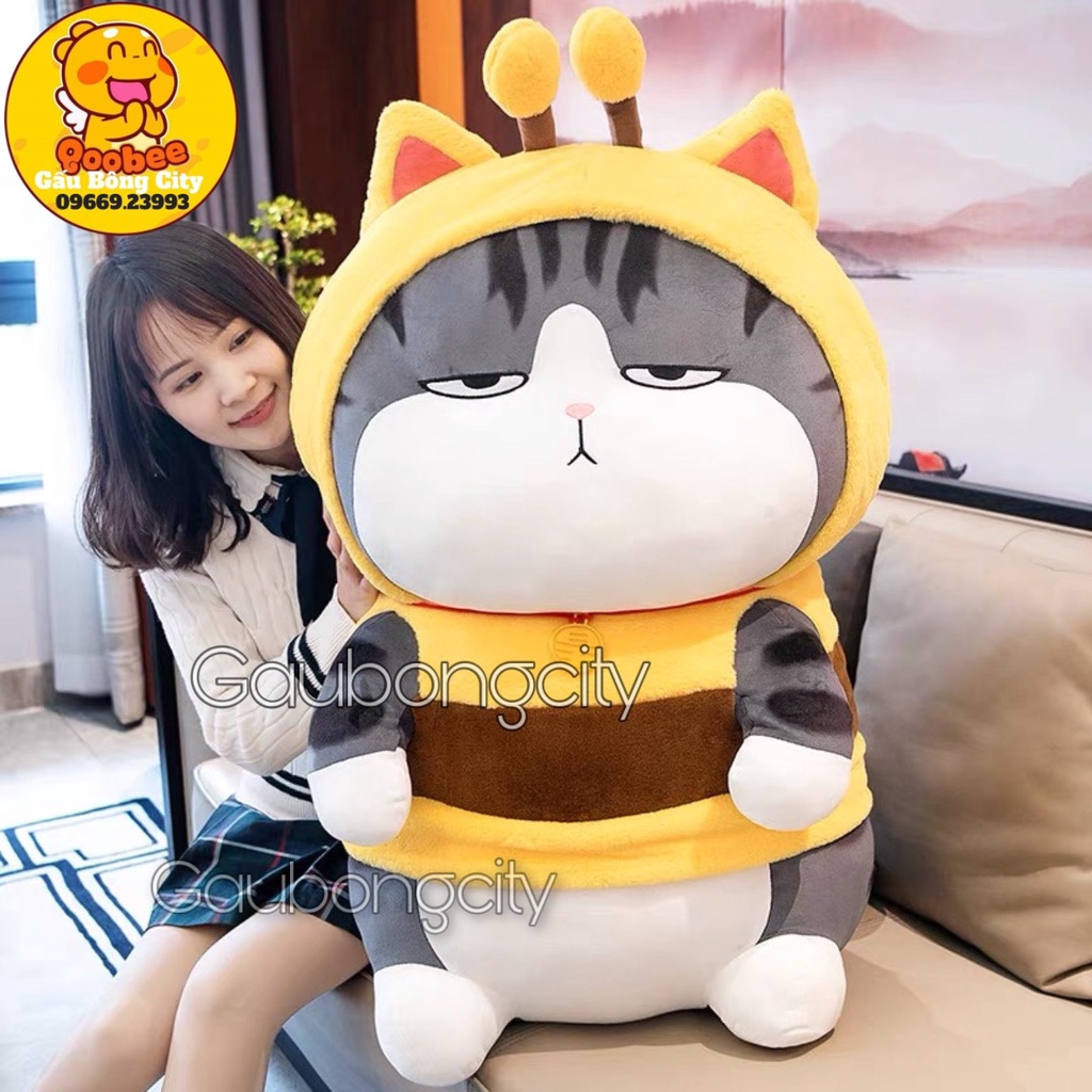 Gấu Bông Mèo Hoàng Thượng Khổng Lồ - Mèo Bông To - Size lớn nhất