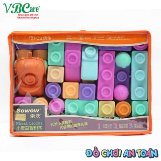 [VBCare]Đồ chơi xếp khối bột lúa mạch VBC-NK70-12