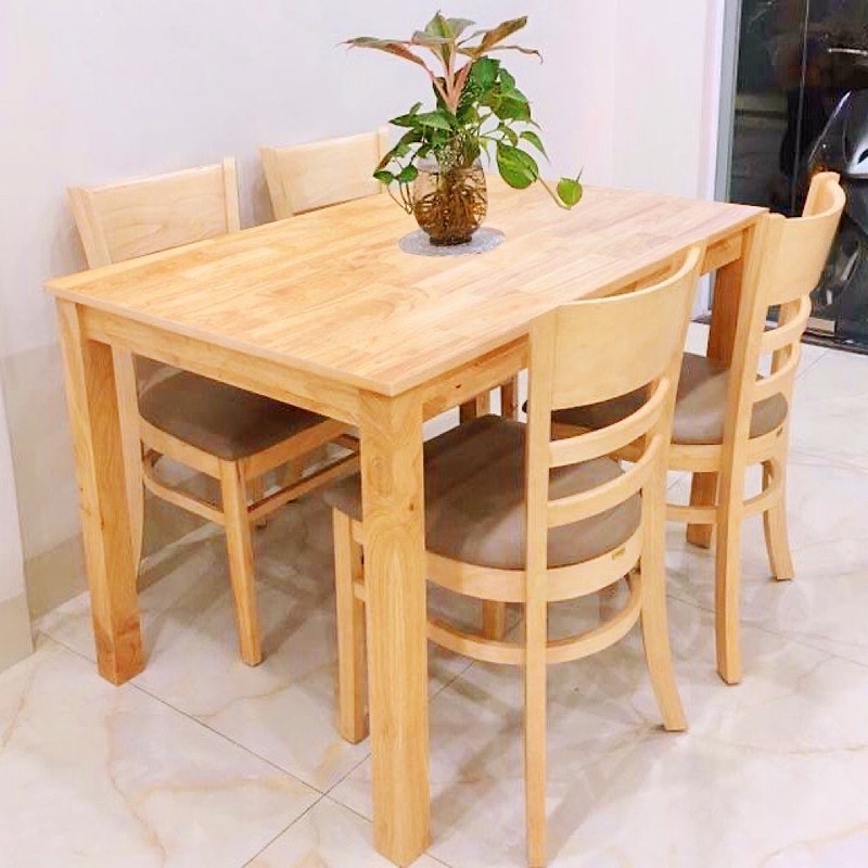 Bàn ăn, combo bàn ăn ghế cabin, 4 ghế nệm simili cao cấp  1 bàn 1m2