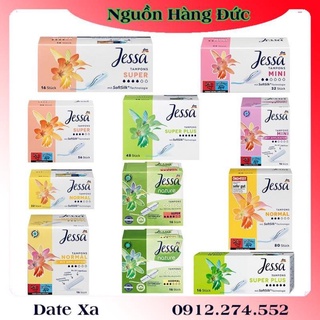 Băng vệ sinh Tampon Jessa Đức đủ size - Date mới đủ Bill
