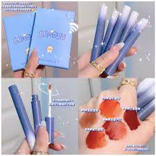 Hộp 4 cây son kem Leadu xanh