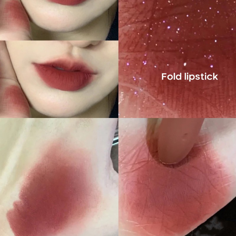 【Ready】 Moisturizing lipstick dark red orange rose cream long lasting waterproof strawberry cherry velvet matte lipstick AC318 colorlife