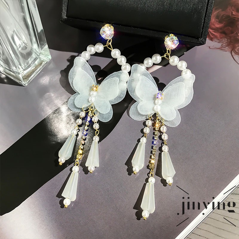 GETNOIVAS Khuyên tai nữ trang dáng dài tạo hình độc đáo