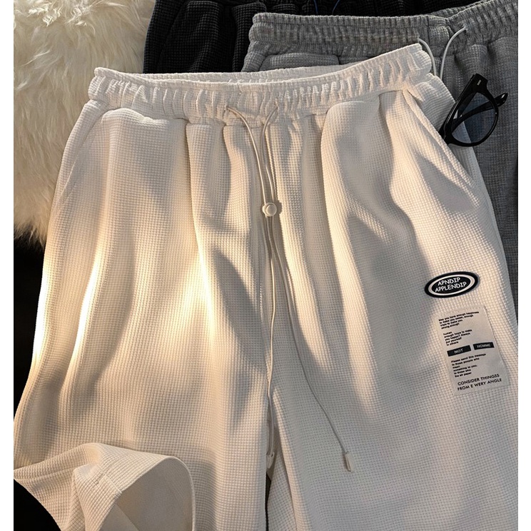 Quần short Unisex, Quần đùi chất tổ ong mặc thoáng mát, Nam nữ đều mặc được