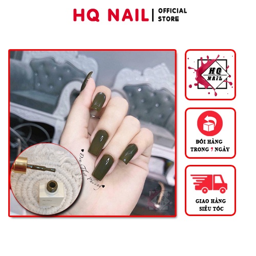 Sơn gel xanh rêu màu cực đẹp khách nào người mê