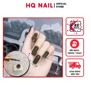 Sơn gel xanh rêu màu cực đẹp khách nào người mê