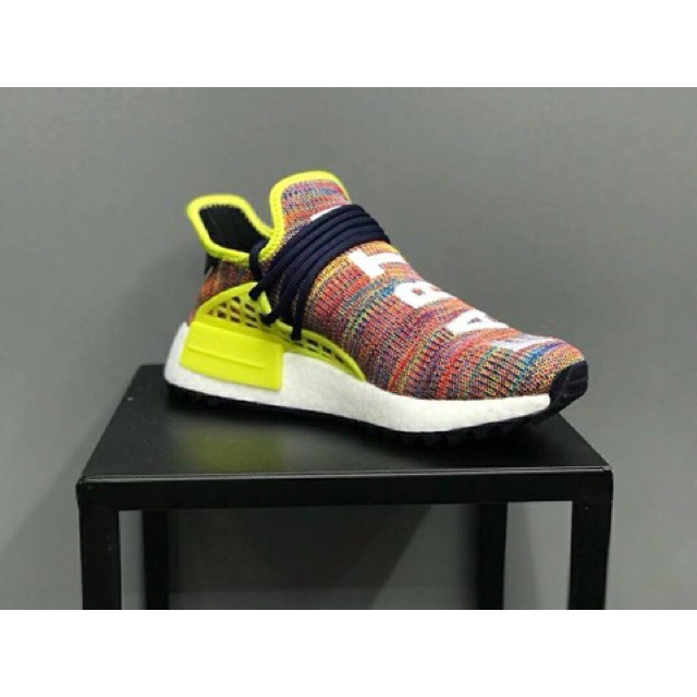 ADIDAS HUMAN RACE NMD Giày thể thao cao cấp phối thổ cẩm độc đáo dành cho nam và nữ -bh 12