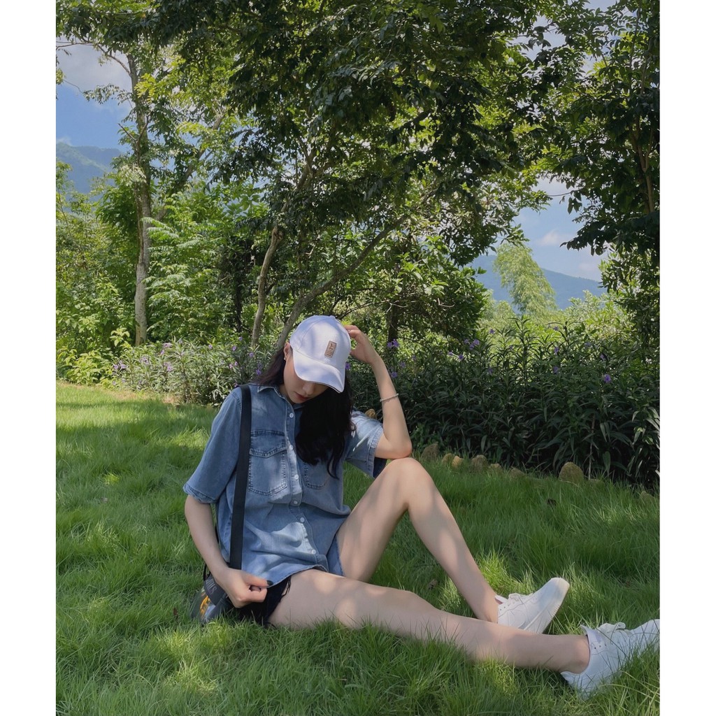 Áo sơmi jeans cộc tay 2 túi trước A1888 SUSTORE | BigBuy360 - bigbuy360.vn