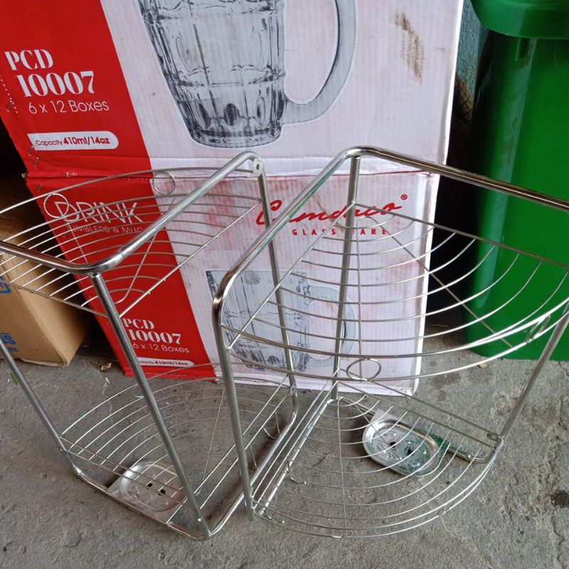 bachhoagiabao kệ góc inox kt (26x26x43)