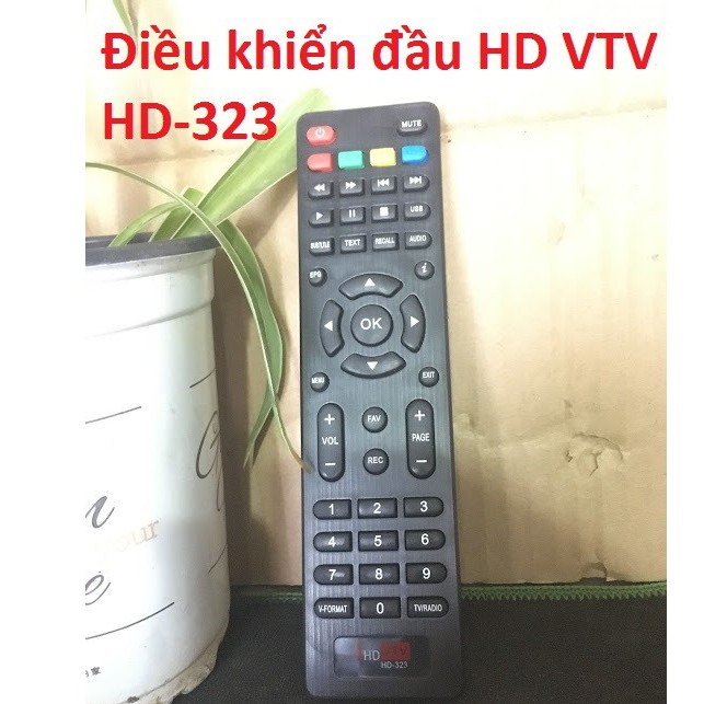 Combo 2 Remote Điều khiển đầu HD VTV HD-323,Remote đầu thu kỹ thuật số HD VTV