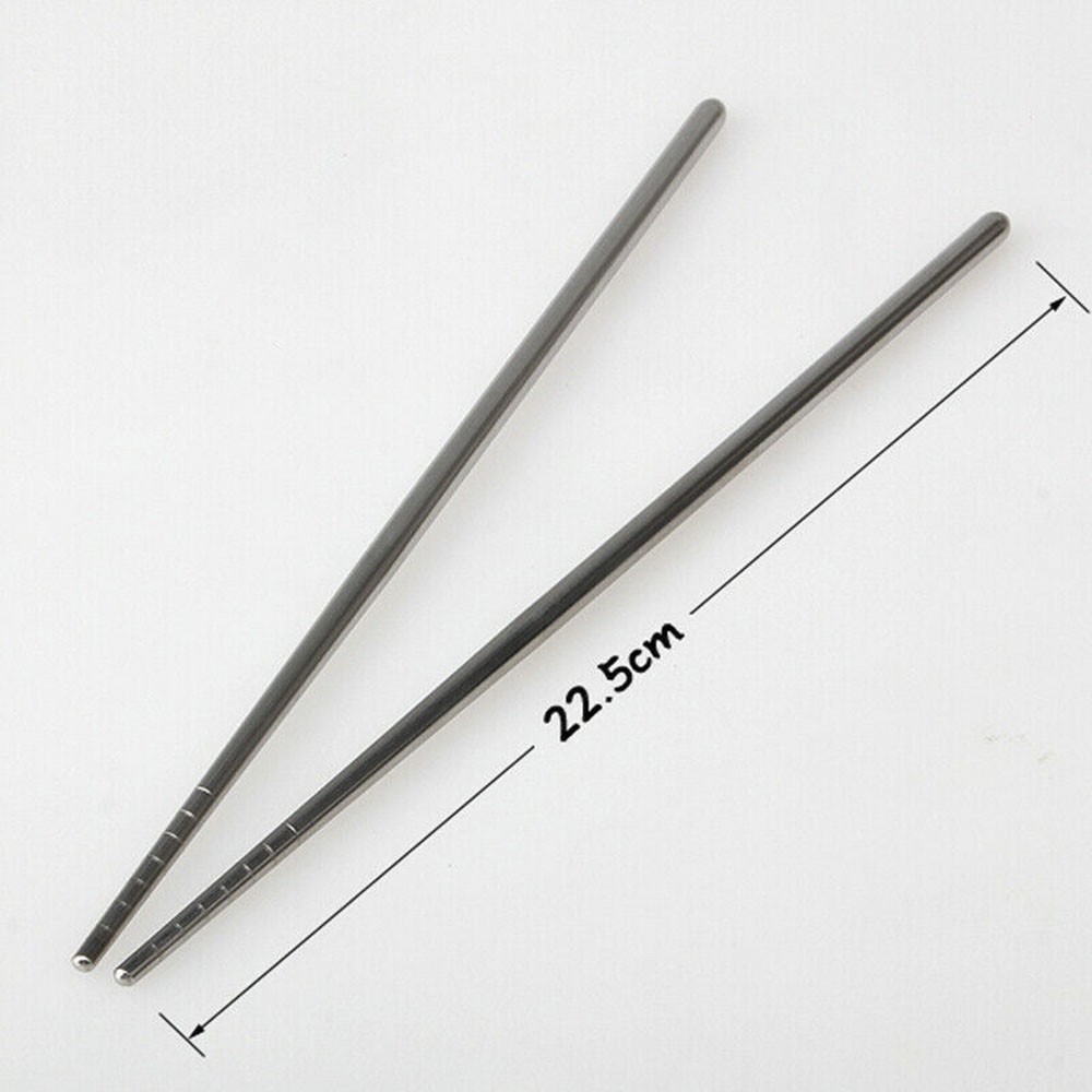 1 đôi đũa thép không gỉ phong cách Hàn Quốc dài 23cm