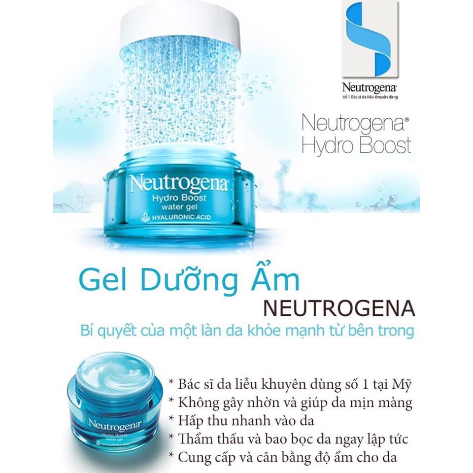 Kem dưỡng ẩm NEUTROGENA HYDRO BOOST 50g thấm nhanh, dễ tán, chính hãng