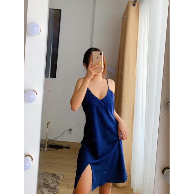 váy ngủ lụa Lụa satin - đầm ngủ lụa cao cấp -San San | BigBuy360 - bigbuy360.vn