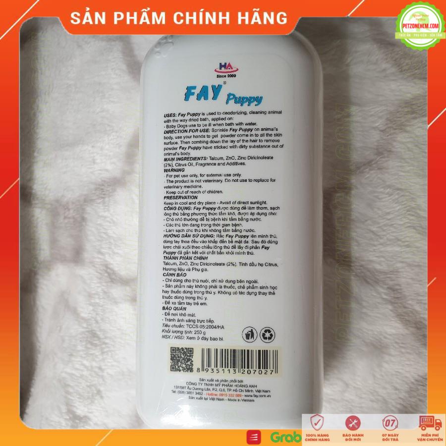 Phấn tắm khô chó con  FREESHIP  Fay Puppy 120gr - tắm khô không dùng nước