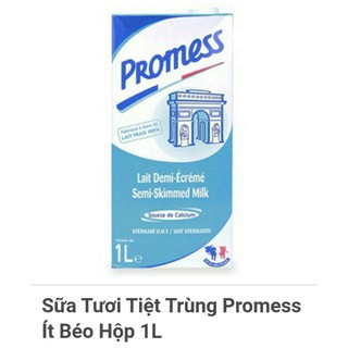 Sữa tươi tiệt trùng Promess ít béo hộp 1L
