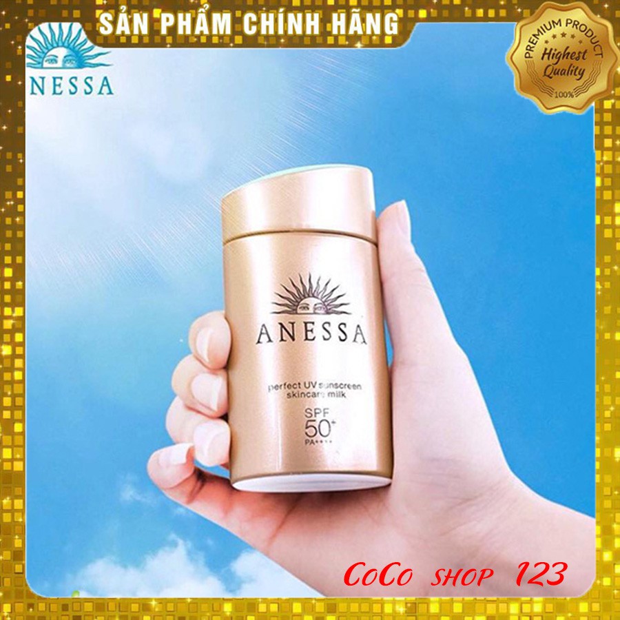 Sữa chống nắng dưỡng da bảo vệ hoàn hảo Anessa Perfect UV Sunscreen Skincare Milk 60ml