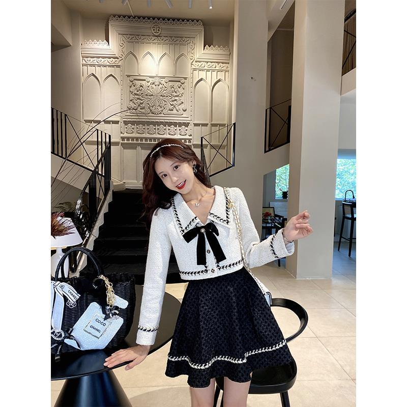 Set áo khoác và chân váy chữ a thời trang thanh lịch cho nữ | BigBuy360 - bigbuy360.vn