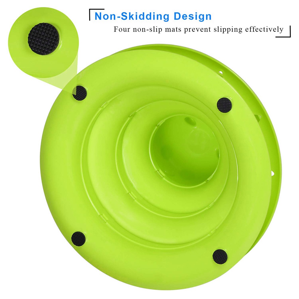 Đồ Chơi Tháp Bóng Lăn 3 Cấp Độ Chống Trượt Nhiều Màu Cho Mèo