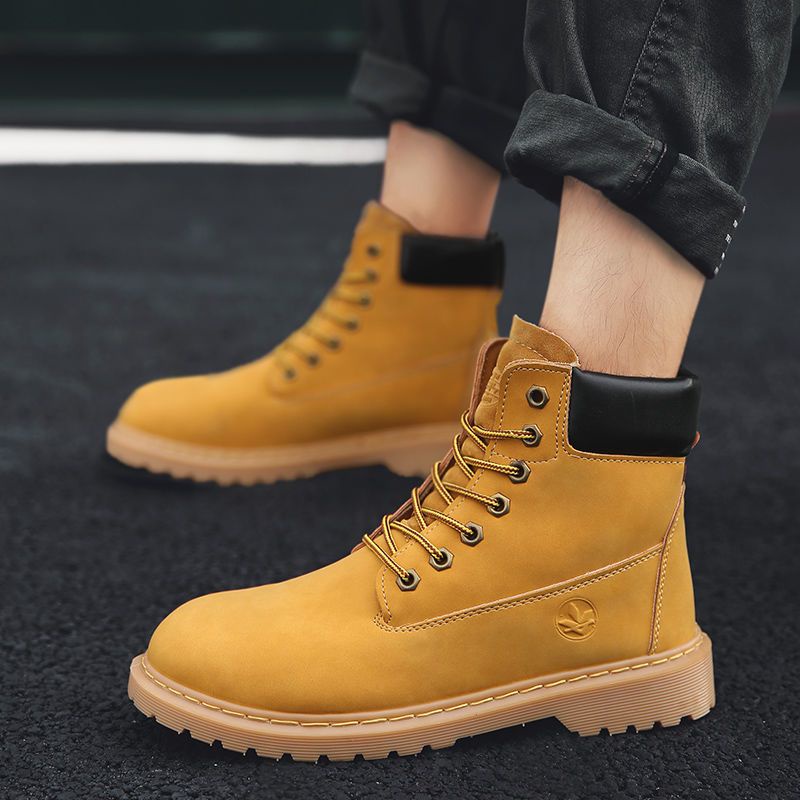 Giày Bốt Martin Cổ Cao Phong Cách Mới Mùa Thu 2022 Dễ Phối Đồ Size 39-44 Cho Nam