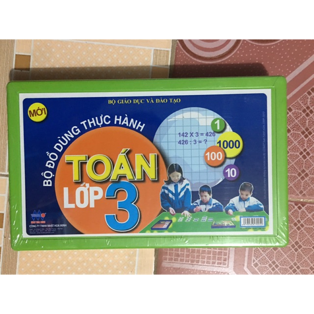 Bộ đồ dùng thực hành toán lớp 3 ( nhật hoa minh )