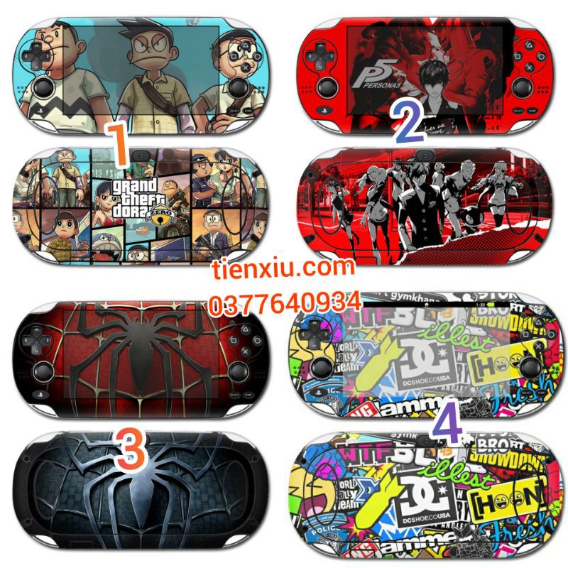 Skin lụa psvita 1000 tổng hợp 1 dán Psvita PSVITA1000