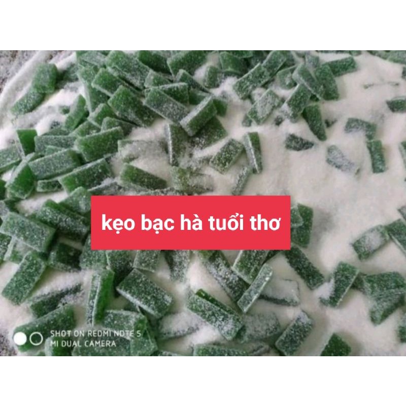 kẹo bạc hà tuổi thơ (kẹo gôm bạc hà the mát loại 1 dẻo ngon)