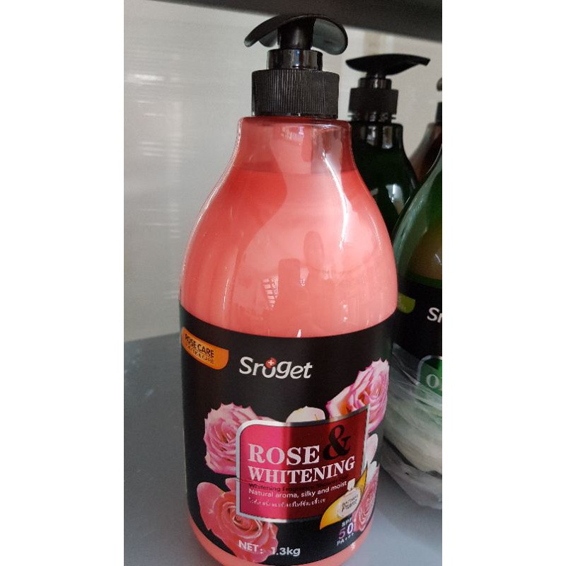 Sữa tắm Sroget Olive Whitening SPF 50+PA+++ thailland dưỡng ẩm trắng da sạch sâu | BigBuy360 - bigbuy360.vn