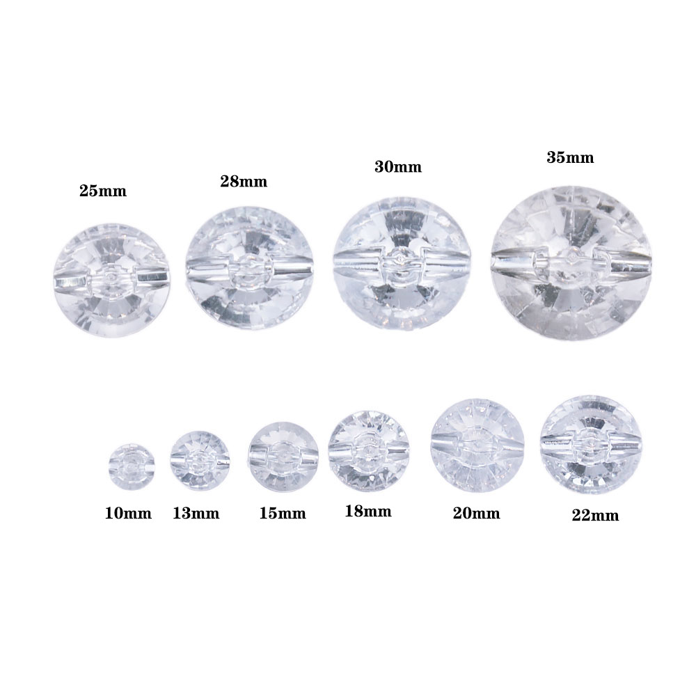 Bộ 10 Nút Áo Đính Đá 10MM - 35MM