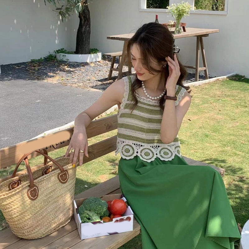 Áo Croptop Không Tay Thêu Hoa Phong Cách Cổ Điển Dành Cho Nữ