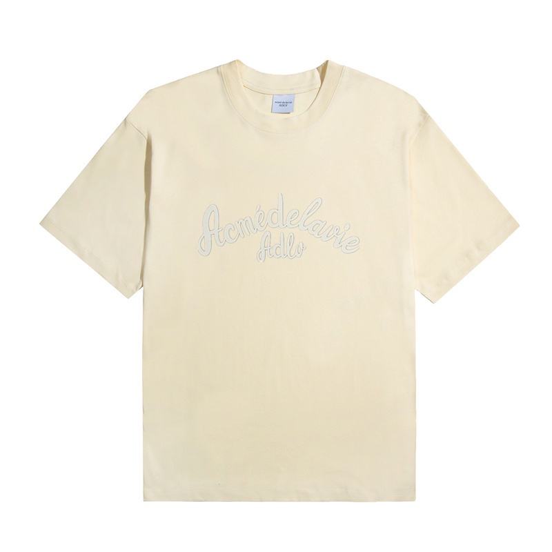 ADLV Áo Thun Cotton Tay Ngắn Dáng Rộng In Hình Cổ Điển Thời Trang Dành Cho Cặp Đôi
