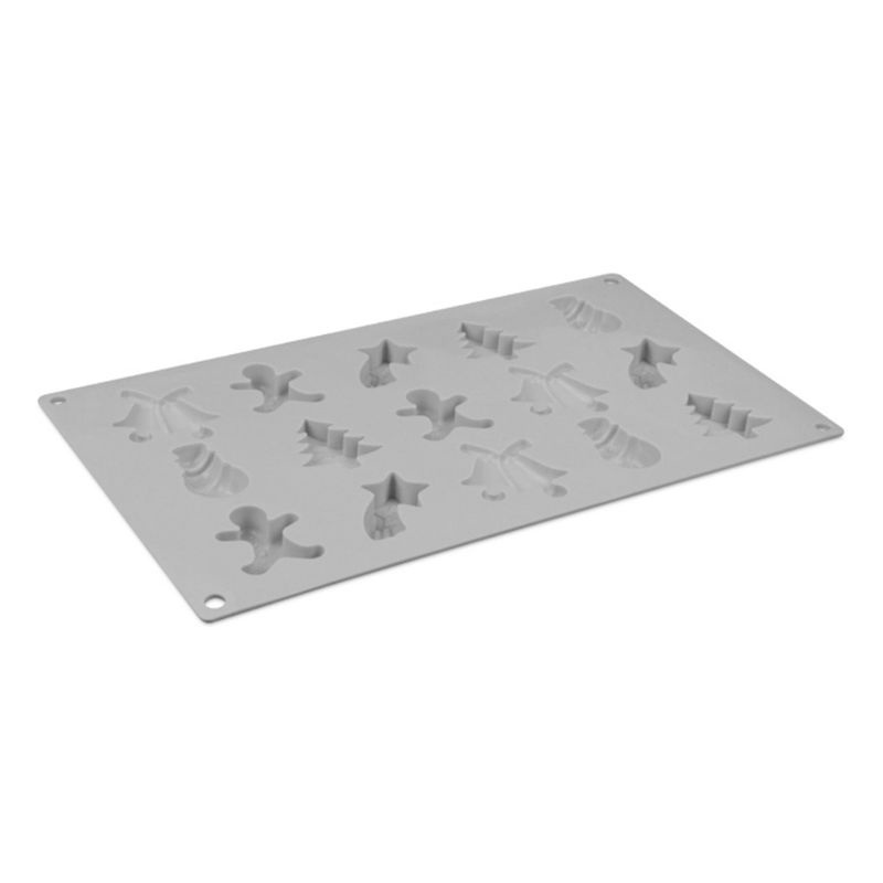 1 Khuôn Làm Bánh Bằng Silicone Hình Nguyên Tố Giáng Sinh 3D