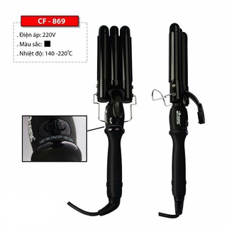 Máy cf 869 làm xoăn, uốn xoăn 3 trục cao cấp chính hãng c