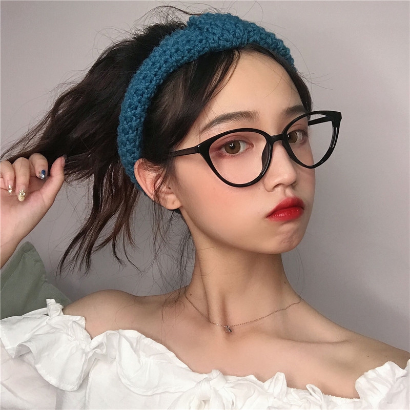 Anti-blue light Eyeglasses Women Trendy Brand Design Retro Myopic glasses