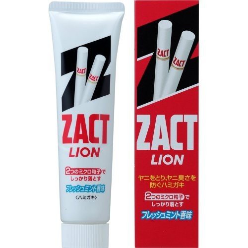 KEM ĐÁNH RĂNG LION ZACT DÀNH CHO NGƯỜI HÚT THUỐC TUÝP 150G - HÀNG NHẬT NỘI ĐỊA