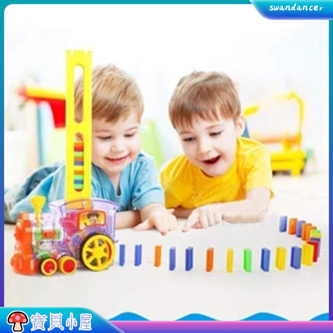 Bộ 20 Miếng Domino Hình Xe Lửa Màu Ngẫu Nhiên Cho Bé Màu Sắc