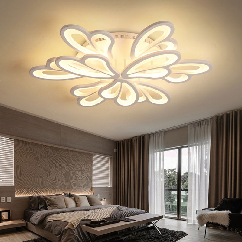 Đèn ốp trần phòng khách phòng ngủ G18 có 3 chế độ sáng kèm điều khiển chỉnh sáng từ xa Bảo hành 1 năm - Mã 2035/9