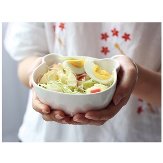 Bát sứ gấu trắng
