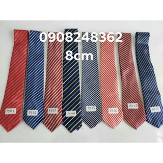 Cà vạt Nam chất liệu vải Phi Sọc cao cấp bản to 8cm tự thắt nhiều màu lựa chọn PS01--PS15