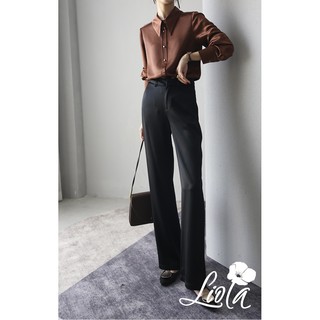 Áo sơ mi lụa - Áo SOMI lụa Satin dài tay cá tính