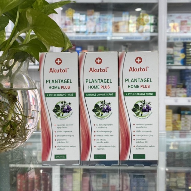 Akutol Plantagel Home Plus Dạng Gel 20g Hỗ trợ phục hồi vết bỏng và các tổn thương cấp tính