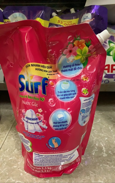 Túi Nước Giặt Surf 3.1kg và 3.3kg