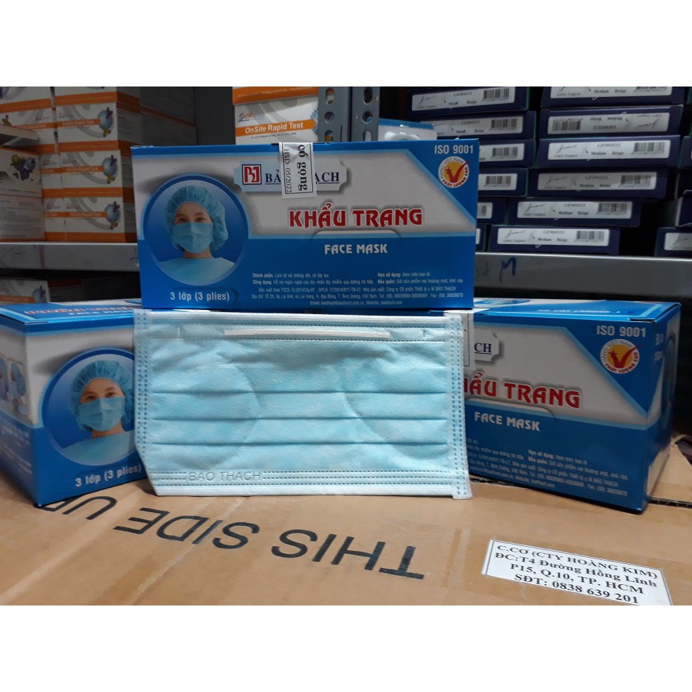 KHẨU TRANG Y TẾ 3 LỚP BẢO THẠCH LOẠI 1