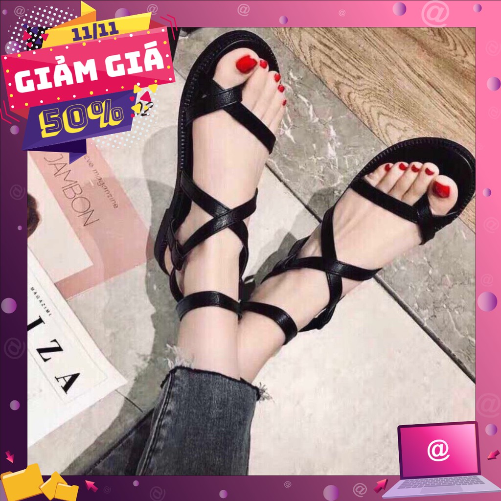 Sandal bệt dây quấn xỏ ngón SD0227 Mys Rosa Fashion Shoes