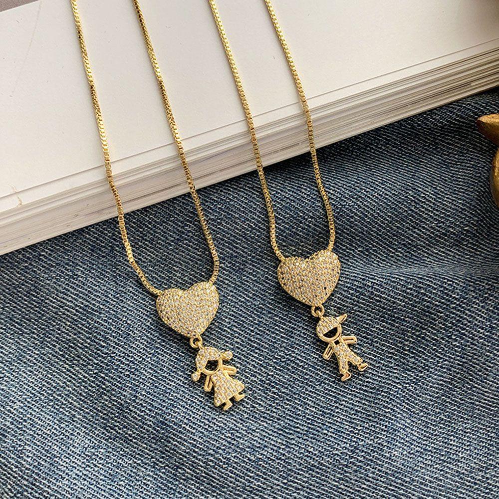 Vòng cổ Mặt Hình Trái Tim Dễ Thương Cho Bé Trai Gái