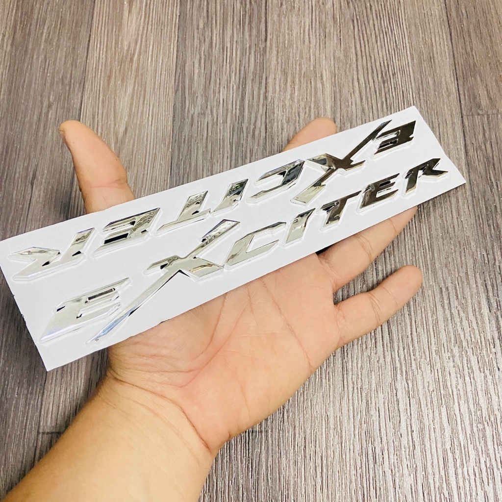 Tem mủ cứng chữ EXCITER như ZIN theo xe