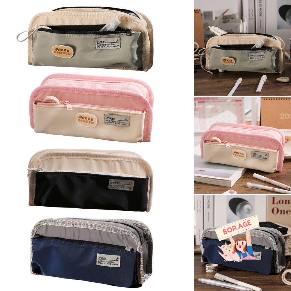 Túi Đựng Bút Bằng Vải Canvas Ba Tầng Sức Chứa Lớn